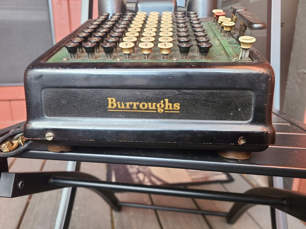 Vintage Burroughs Electric Adding Machine Not Fully Operational