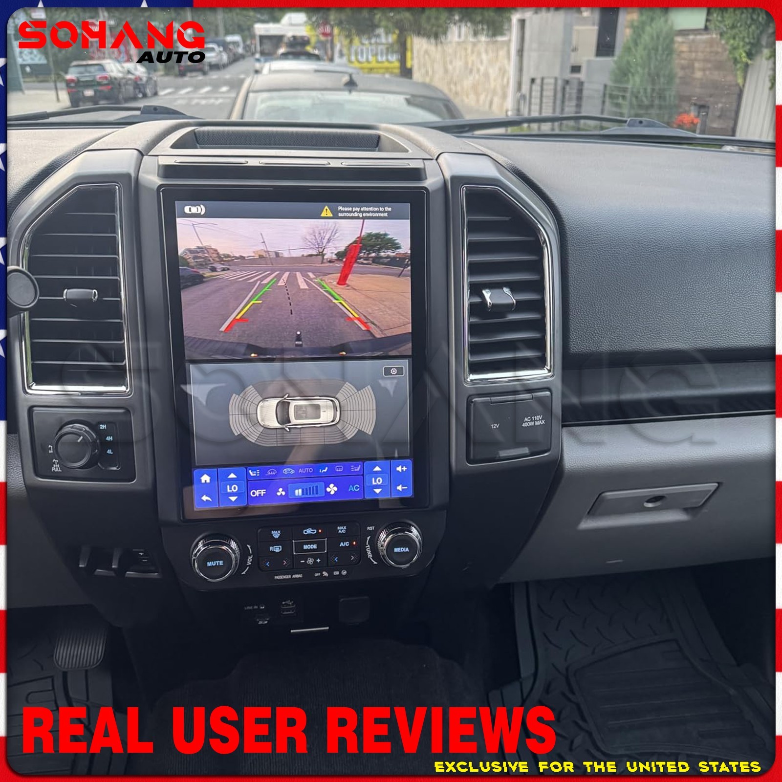 SoHang | 12.1" for Ford F150 F250 F350 Car Radio 2015-2021 Tesla Style Carplay