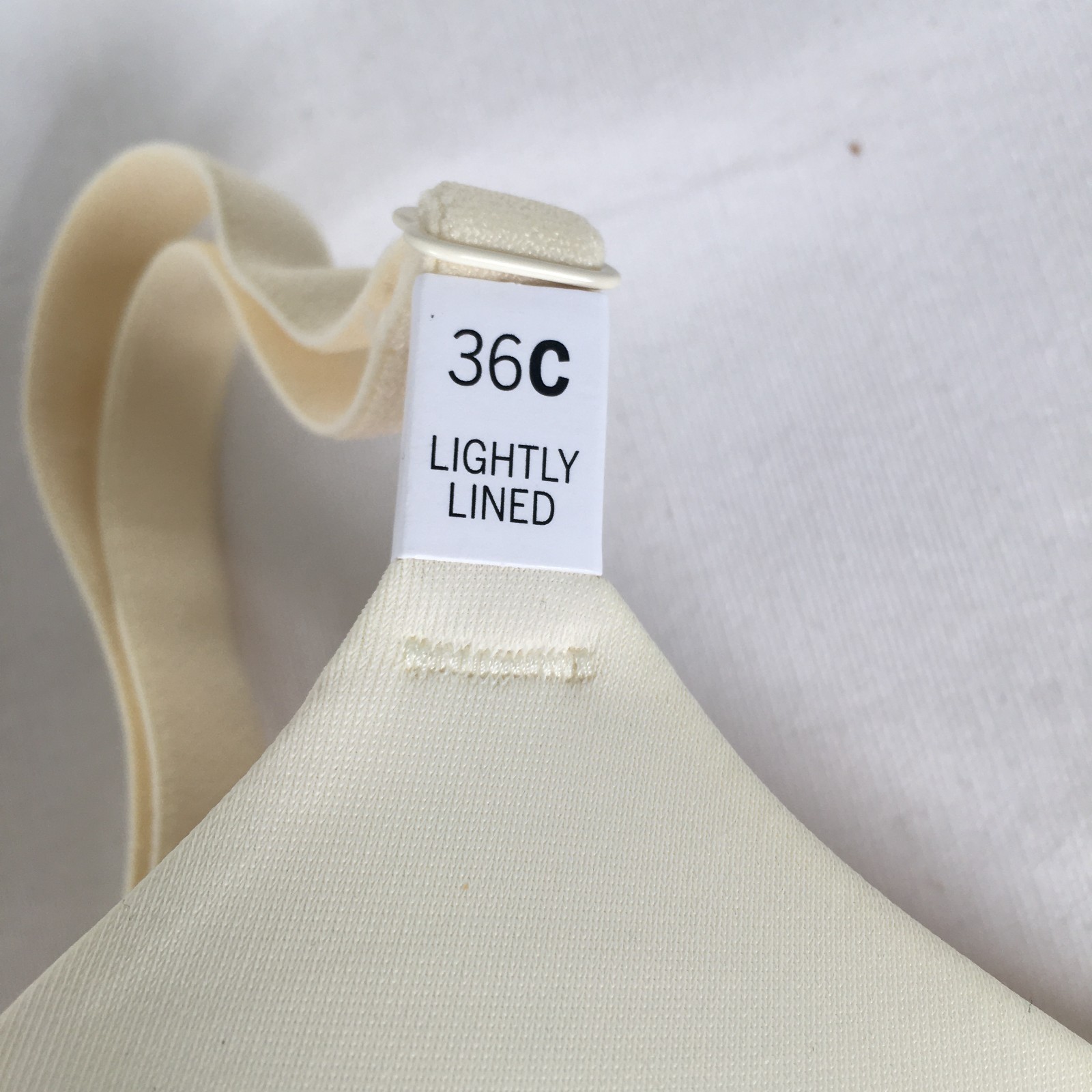 Victoria's Secret Pink Lightly Lined T-Shirt Bra 36C Cream Ivory NWT