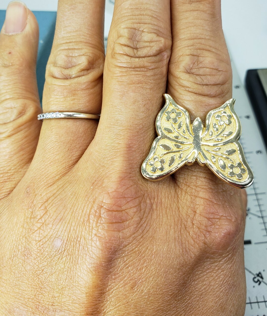 James Avery Retired 14k Butterfly Brooch Convertible To Pendant Solid Gold Heavy