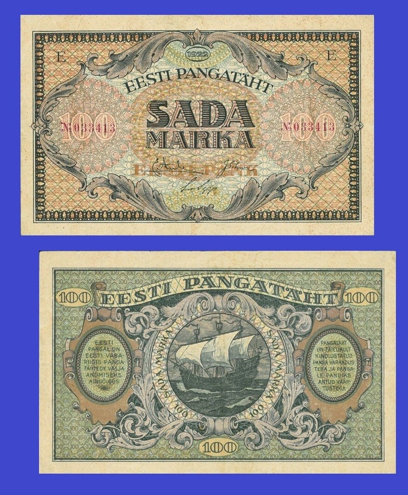 Estonia 100 mark 1923  - Copy