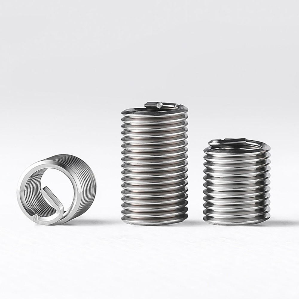 M2 M2.5 M3 M4~ M16 Threaded Inserts Metric 304 Stainless Steel Helical Inserts