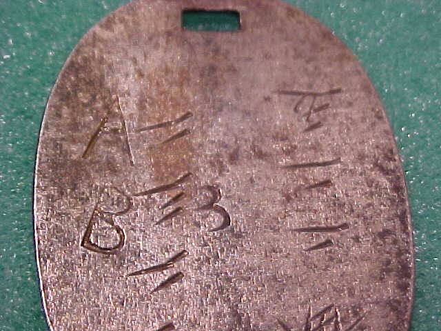 WW2 JAPANESE DOG TAG # 12