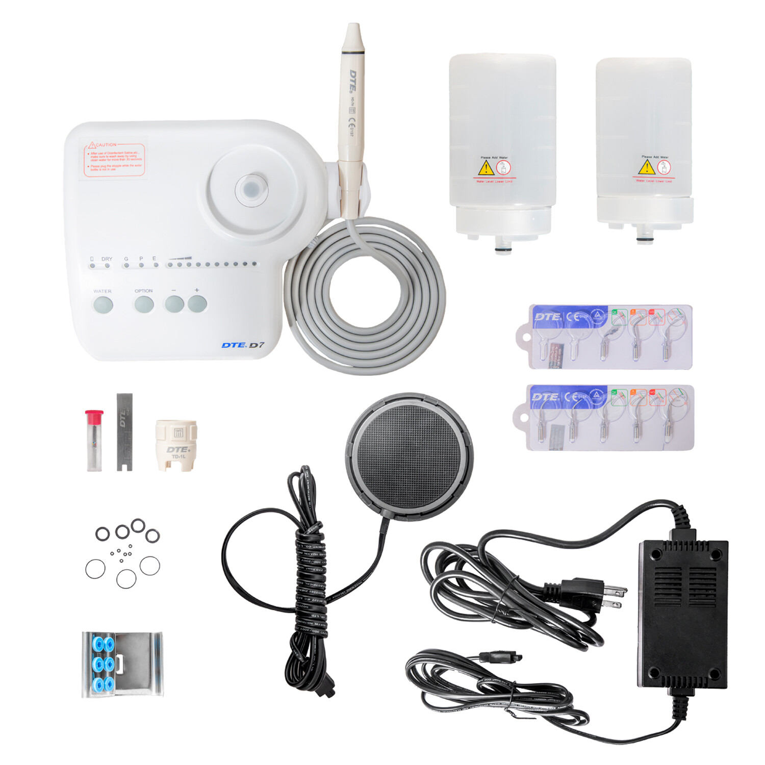 Woodpecker DTE D7 LED Dental Ultrasonic Piezo Scaler HD-7L Fit SATELEC Handpiece