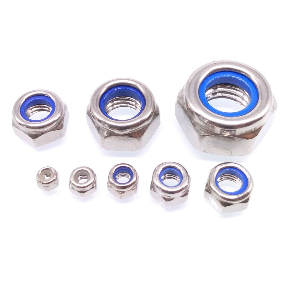 480x Self-Locking Nylon Insert Hex Nuts Stainless Steel Assortment Kit