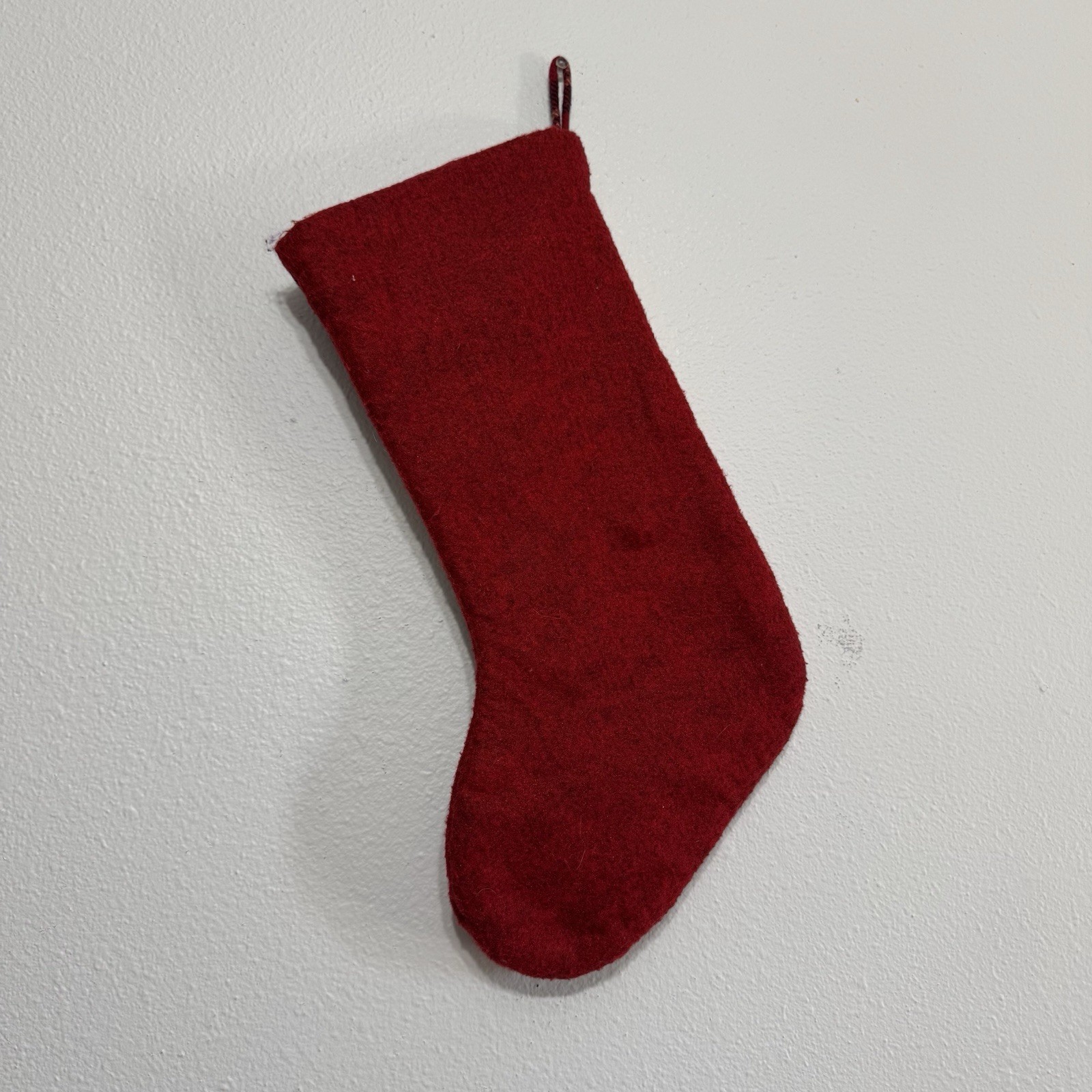 Plush 3D Folk Art Primitive Patchwork Christmas Stocking Set Of 2