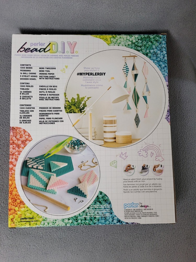 Perler Bead Hanging Décor DIY Kits: Craft Activity 8+ with Beads Patterns Tools
