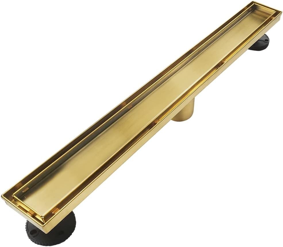 Neodrain 24 In. Shower Drain Gold Linear Rectangular SFS-3069-GD
