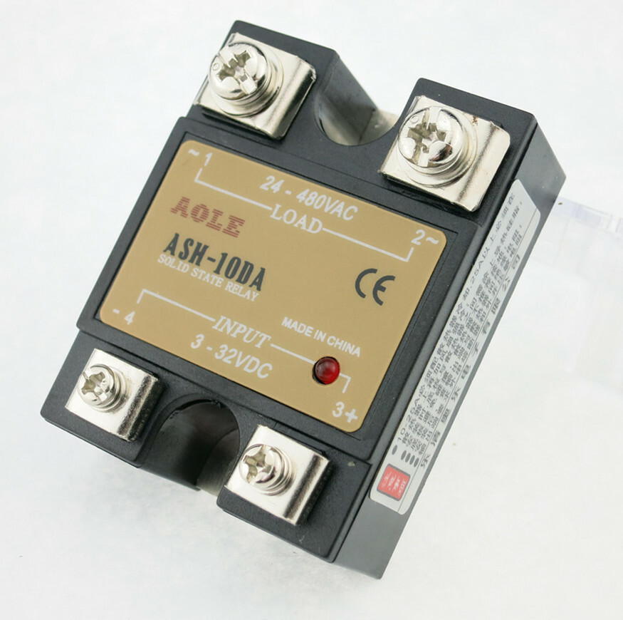 AOLE10A single phase AC solid state relay ASH-10DA DC-AC