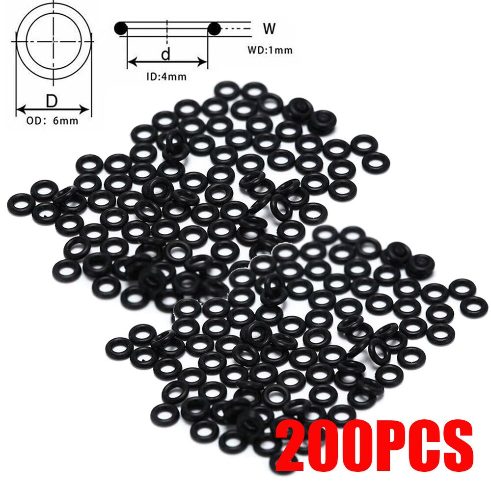 200PCS Archery Arrowhead Points Locks O Ring Rubber Washers Target Broadheads