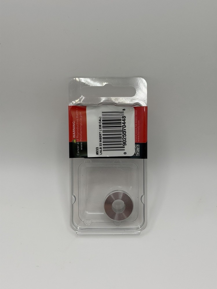 Hornady Lock-N-Load Bullet Comparator 33 Insert .338cal #933 Reloading Tool