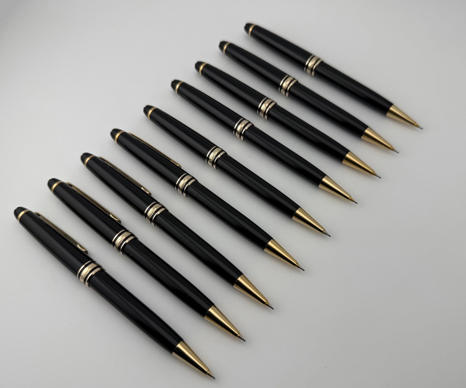 Montblanc Meisterstück Black Gold Plated No. 165 Mechanical Pencil 0.7mm