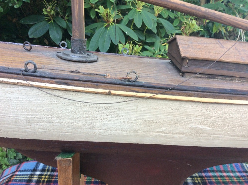 antique pond yacht