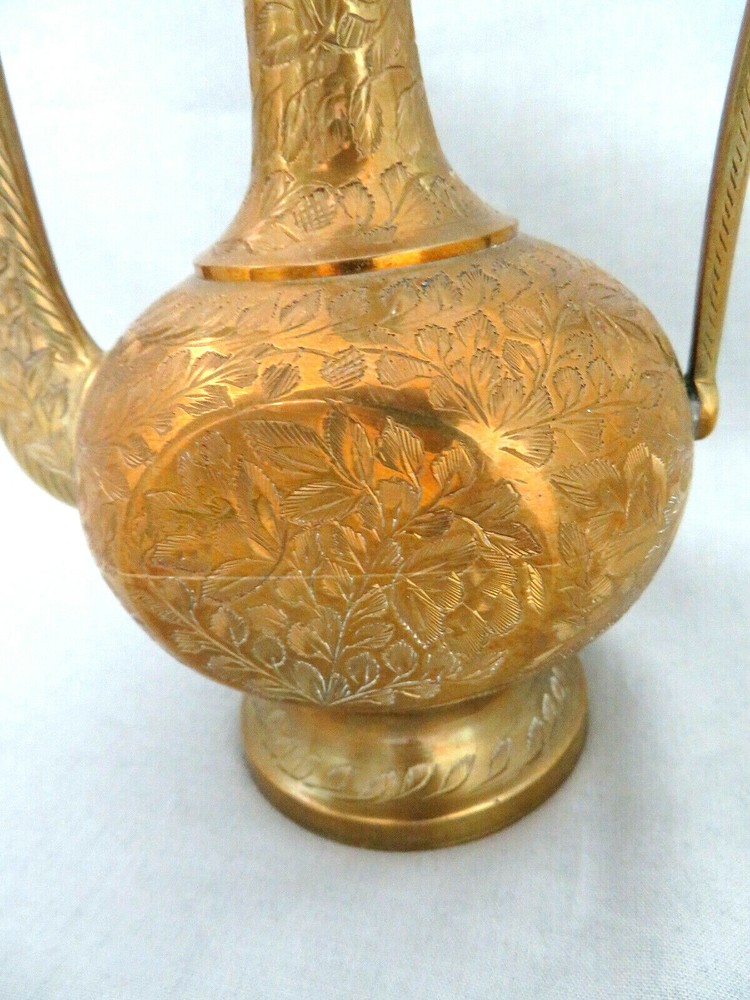 Solid Brass Islamic Arabic Dallah Turkish Tea Coffee Pot 13"