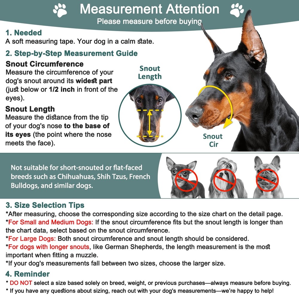 Dog Muzzle, Basket Muzzle for Small Medium Large Dogs, Soft Cage Mouth Cover ...
