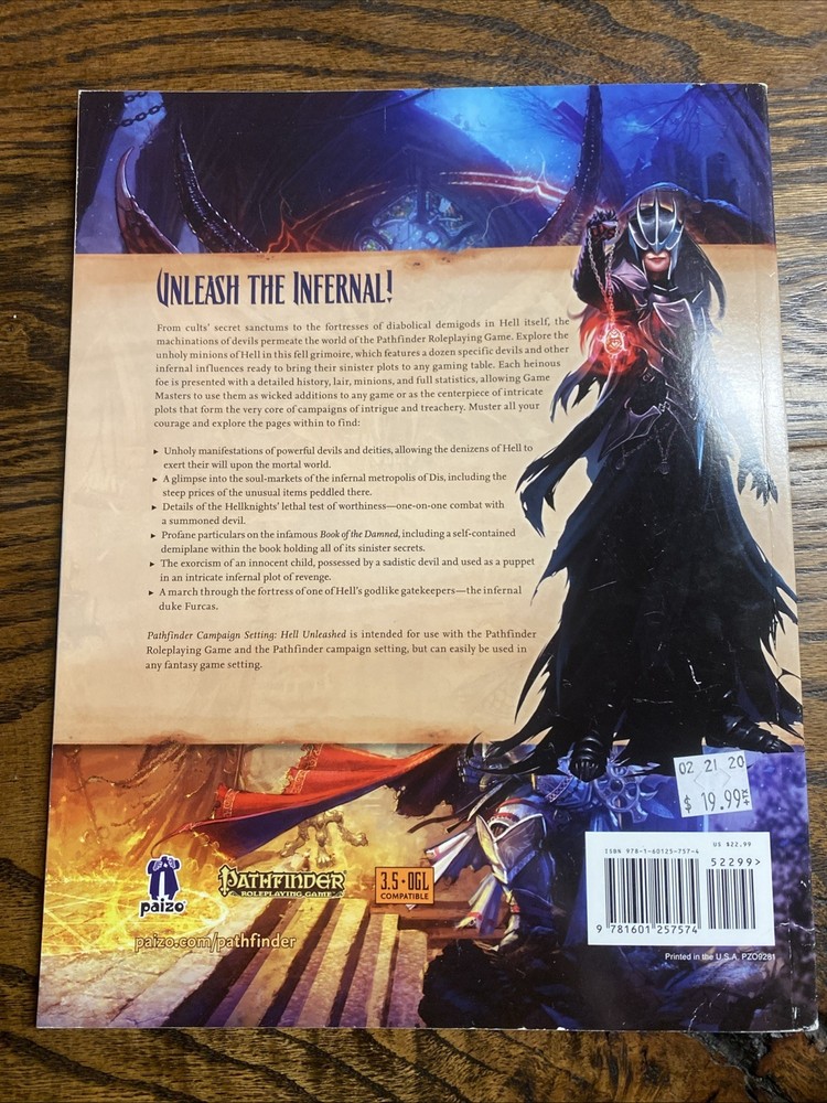Pathfinder Campaign Setting: Hell Unleashed RPG
