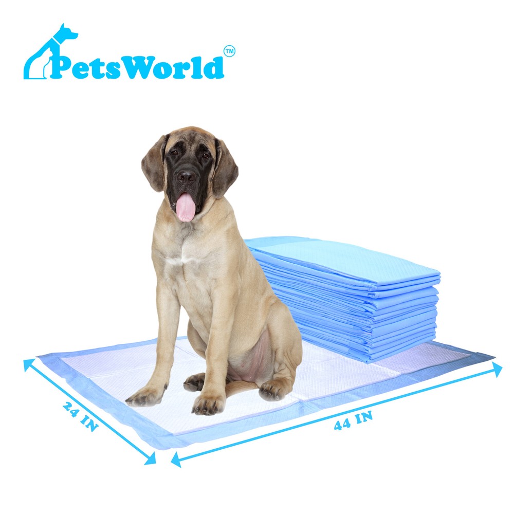 PETSWORLD Mastiff's Massive Training Giant Pads, 28x44 inch, Case 50