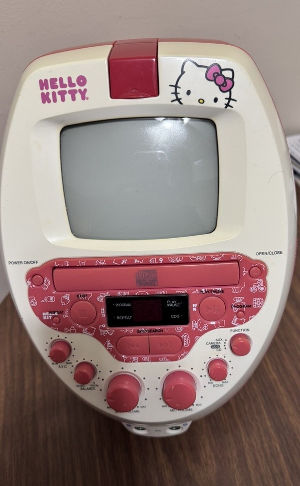 Hello Kitty CD Karaoke System With Screen