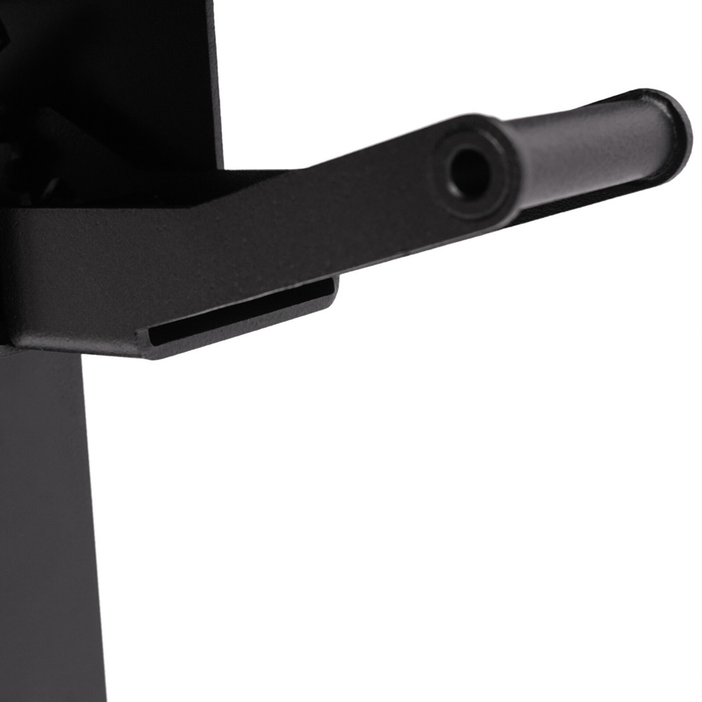 Adjustable 25.5“ Rolling Podium Desk Standing Lifting Computer Desk Black