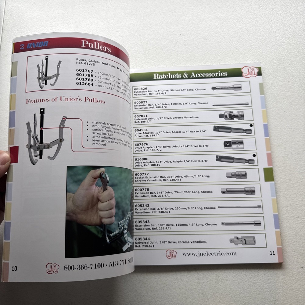 Unior Distributed By J&N Hand Tools Catalog 2011