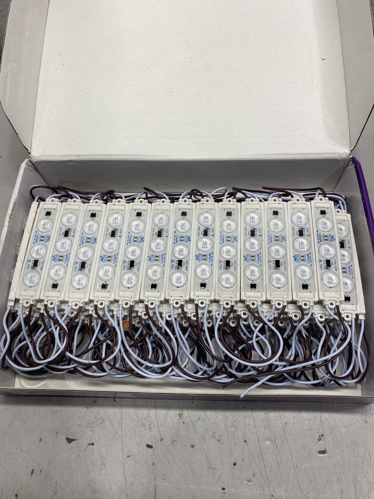 Single Color LED Module 100 Pack Blue AC110V/220V DM3BF-67