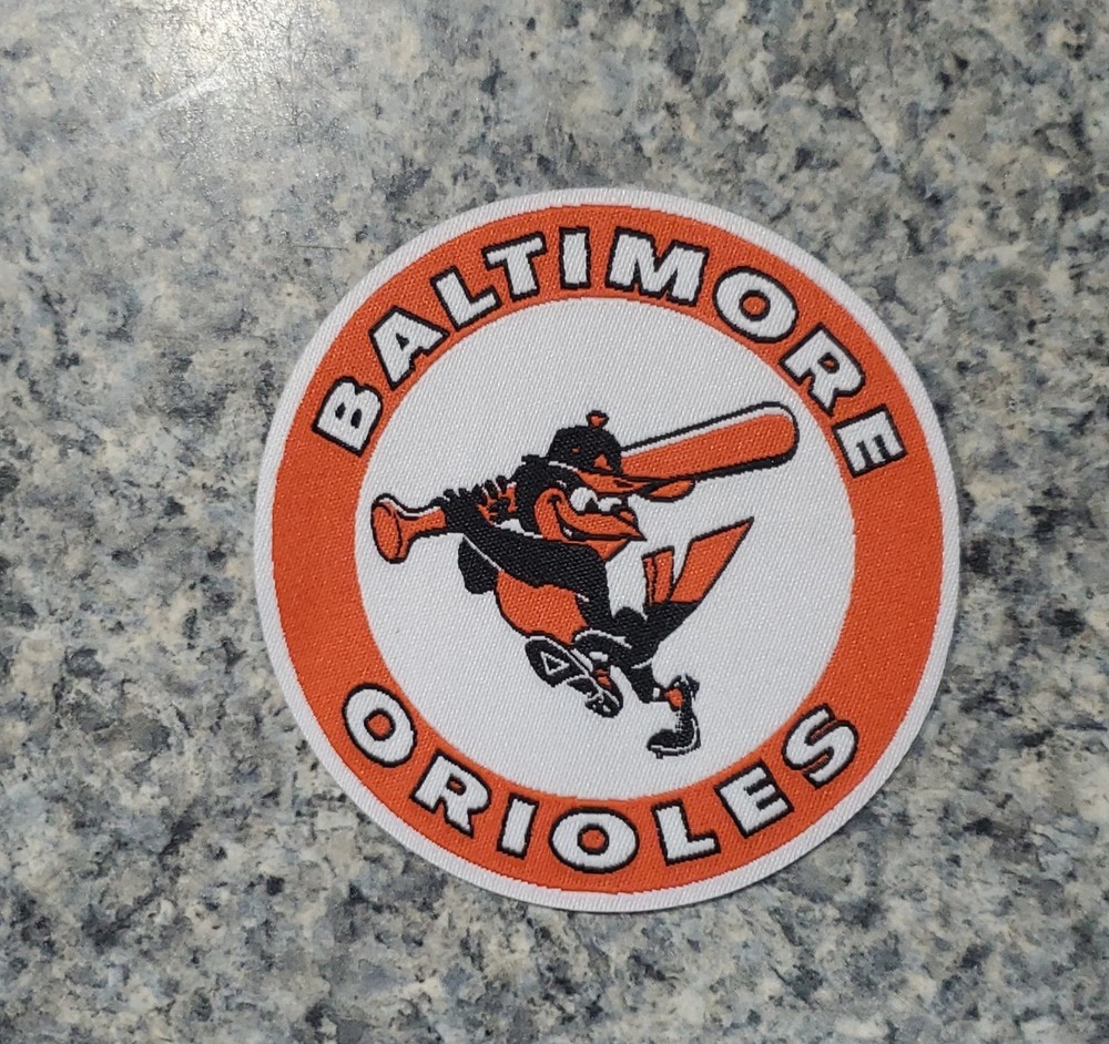 Vtg Baltimore Orioles Woven Patch. MLB. Iron On Backing. 3"x 3"