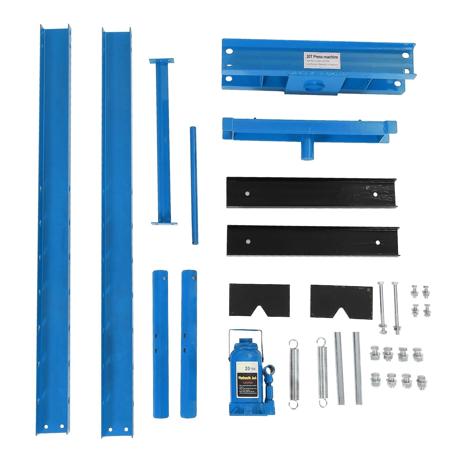 20 Ton Hydraulic Press H-Frame Garage Floor Shop Press with Press Plates Heavy