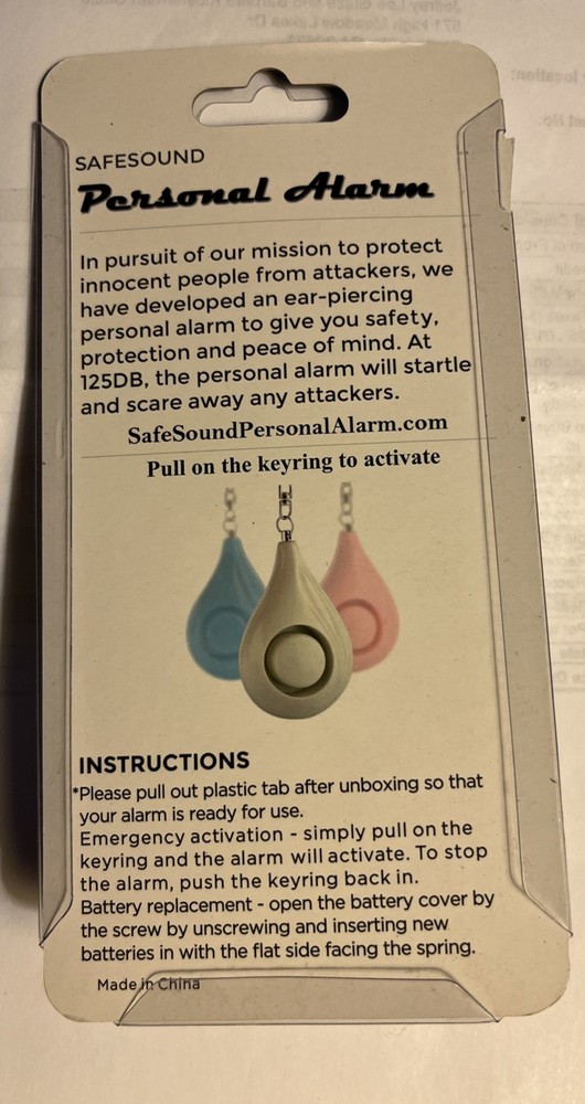Safesound Personal Alarm 125 DB