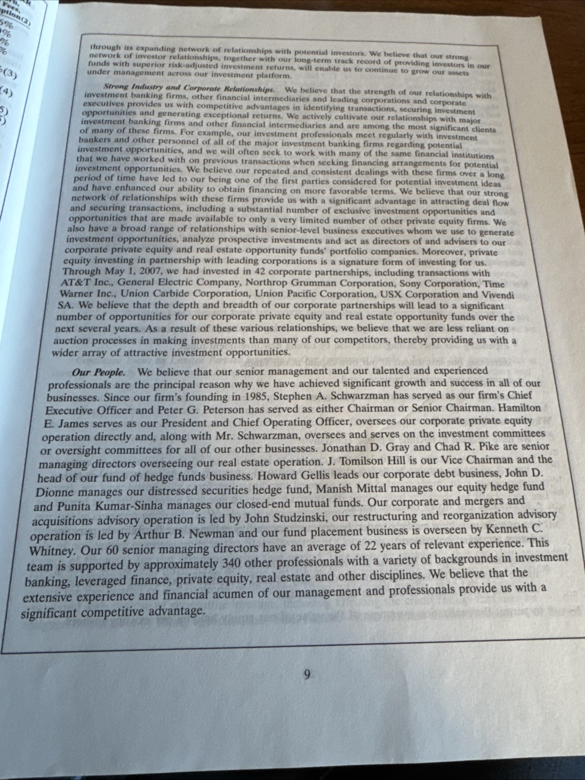 2007 Blackstone Group IPO Prospectus Private Equity Lehman Bros Citi Merrill