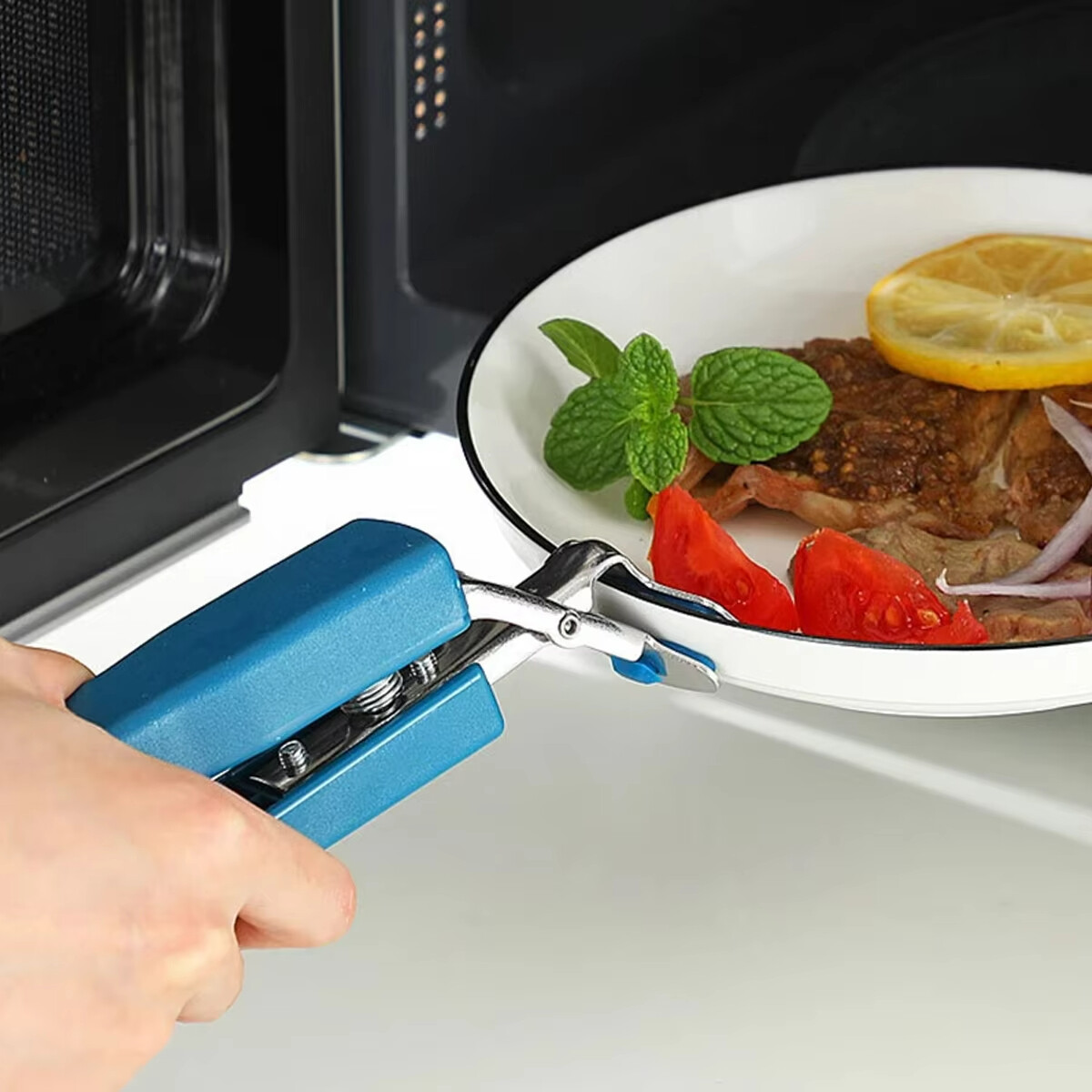 NEW Gripper Clip Moving Hot Plate Bowls Food Out for Pot Microwave Oven US Lot