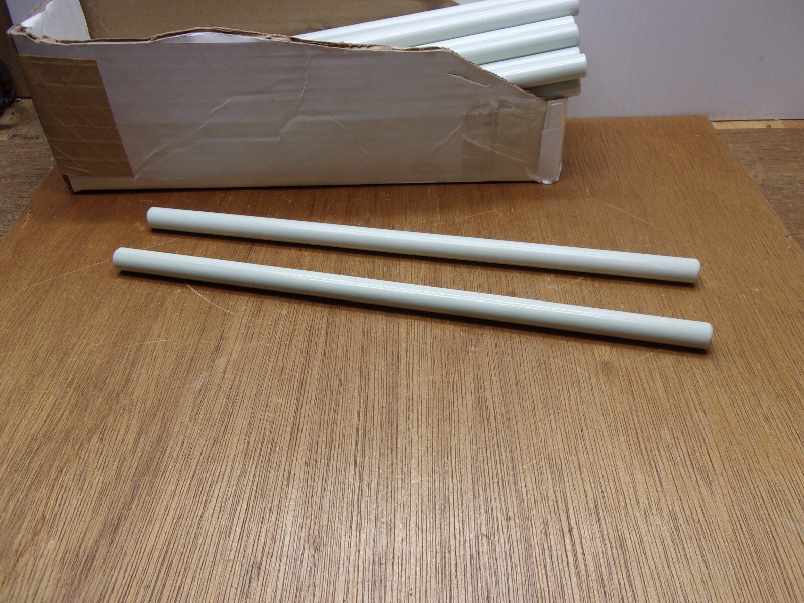 (Qty.2) 1/2" X 12" Fibergrate Fiberglass Dynaform Solid Rod Iso Natural