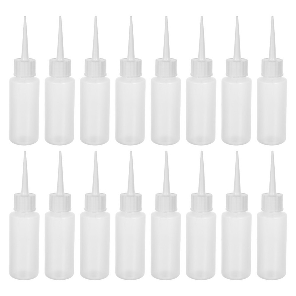 100 Pcs Sewing Agent Bottle Precision Tip Applicator Clear Dispensing Bottles