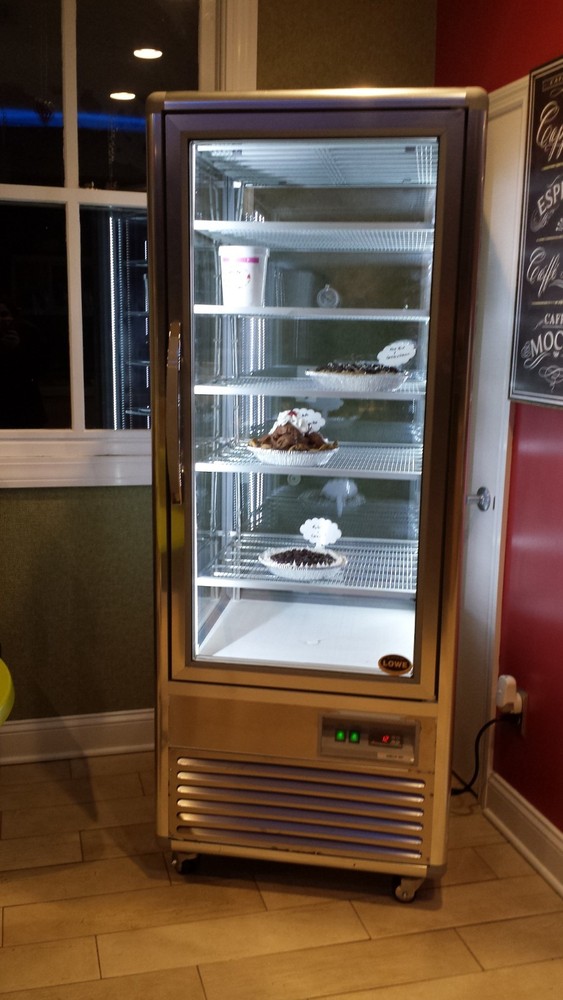 4 sided ice glass display freezer