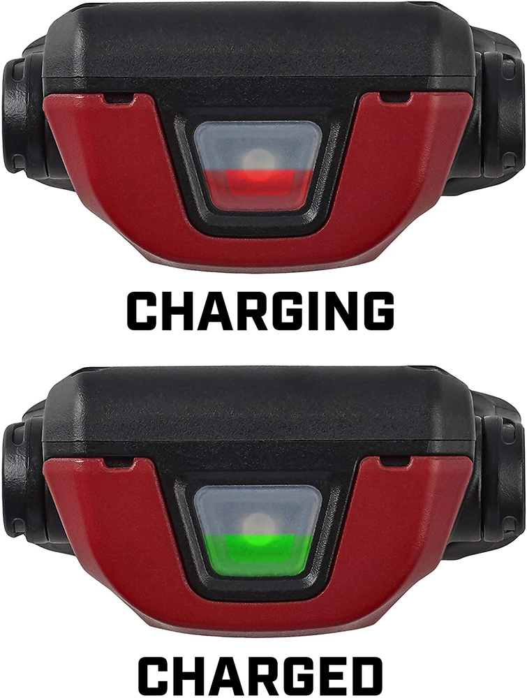 USB Rechargeable Compact Work Light Durable Water and Impact Resistant Red