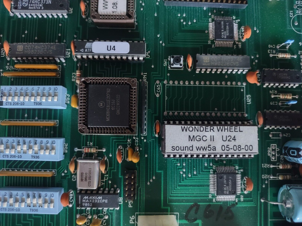wonderwheel arcade redemption main pcb #242