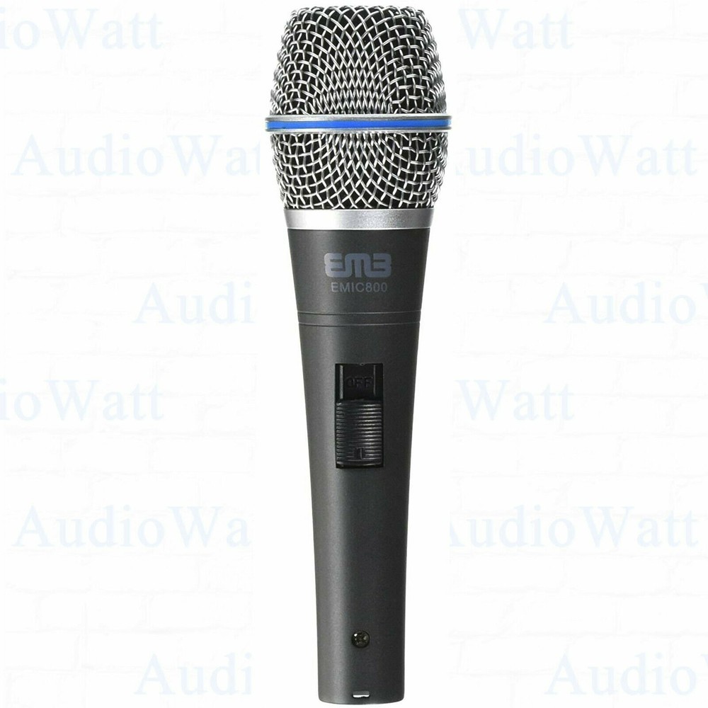 EMB Dynamic Microphone Mic w/Extra Adapter Karaoke Systems & Computers 6.3mm
