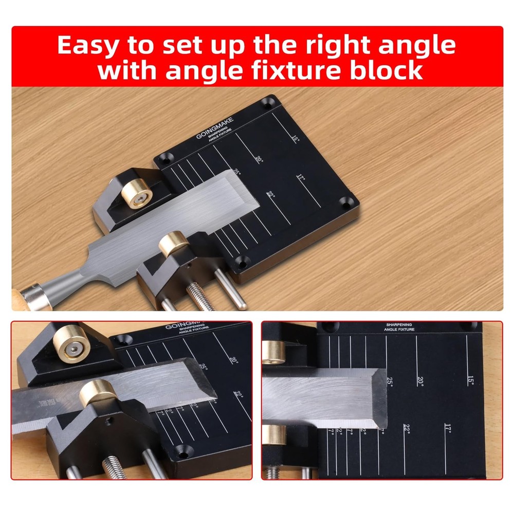 Honing Guide System Chisel Sharpening Kit for Woodworking Chisels and Planes ...