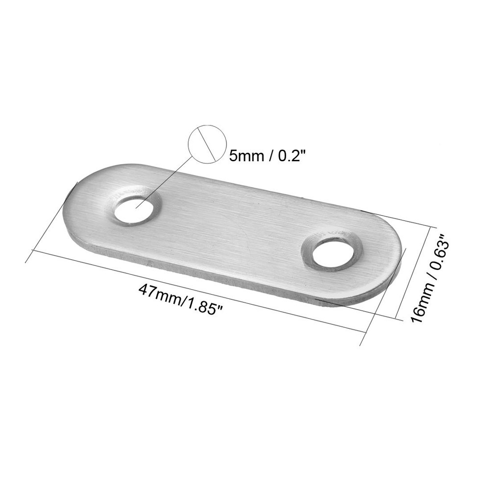 47mmx16mm flat fixing mending angle bracket connector bracket 10pcs