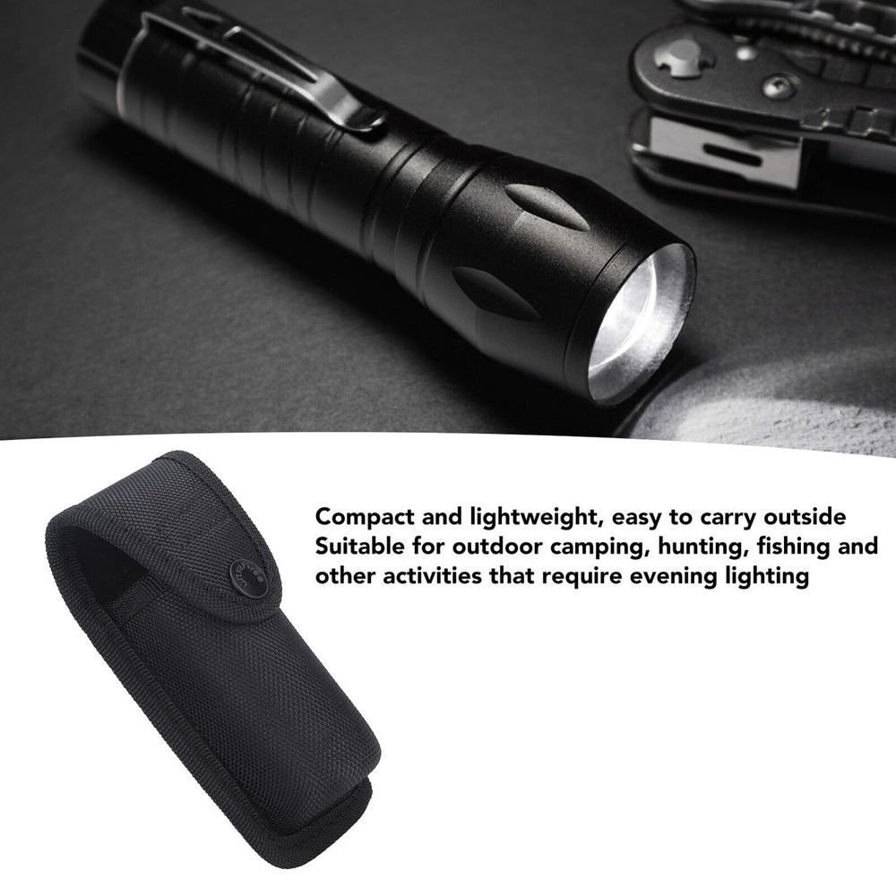 Flashlight Pouch Holder Nylon Portable Torch Flashlight Carry Case