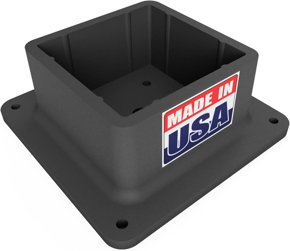 4x4 Post Base Bracket Anchor Plastic Deck Flange Cover (1 Pack)