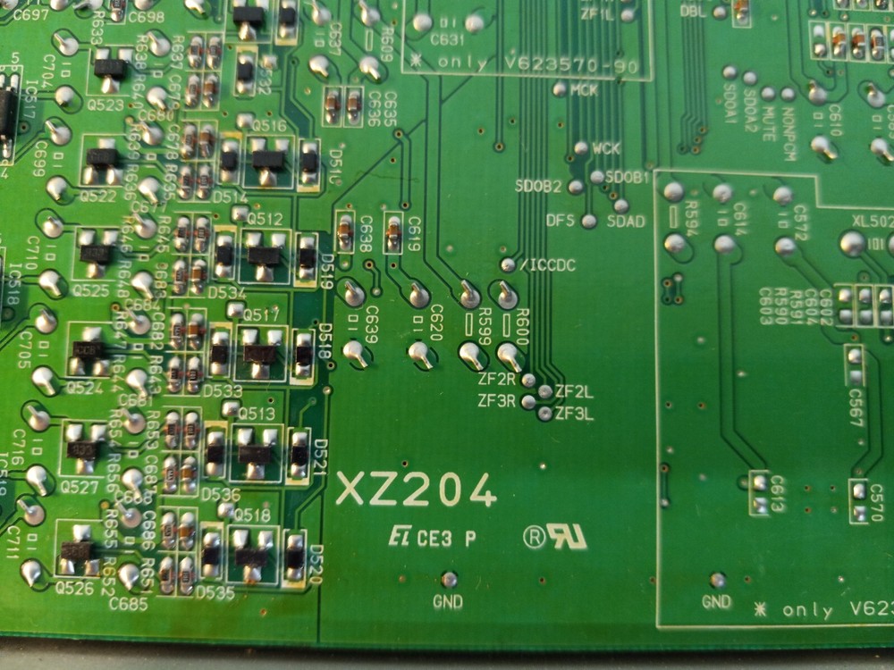 YAMAHA RX-V800 AV Receiver DIGITAL INPUT/OUTPUT PCB