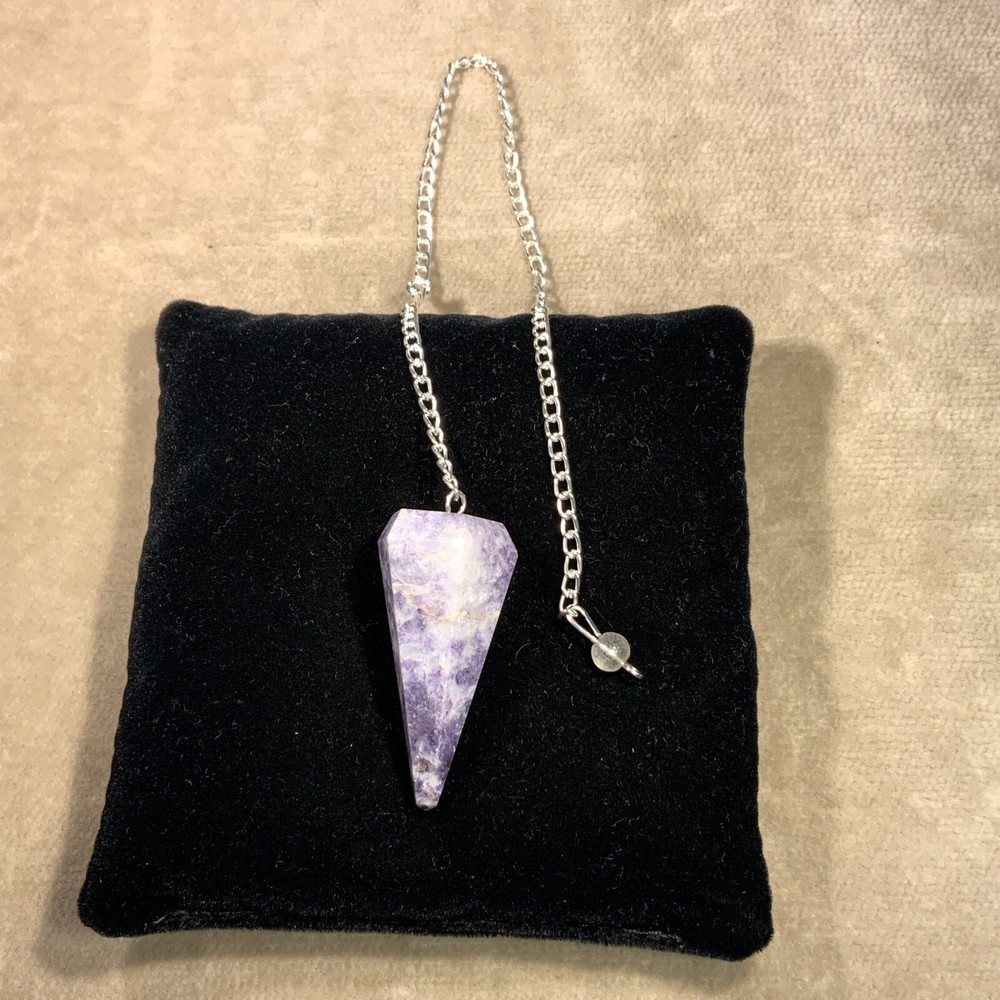 Lepidolite Gemstone Pendulum / Pendant #3