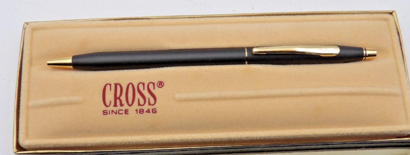 One Cross Pen, Black, in box, Has Engraving " Lake Lanier Reg Library"