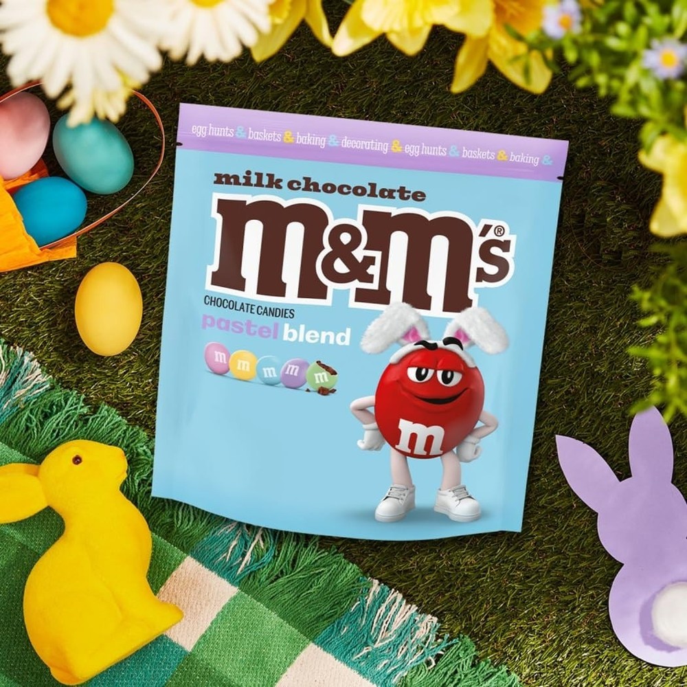 M&M'S Milk Chocolate Easter Candy, Pastel Blend, Chocolate Easter Basket Stuffer
