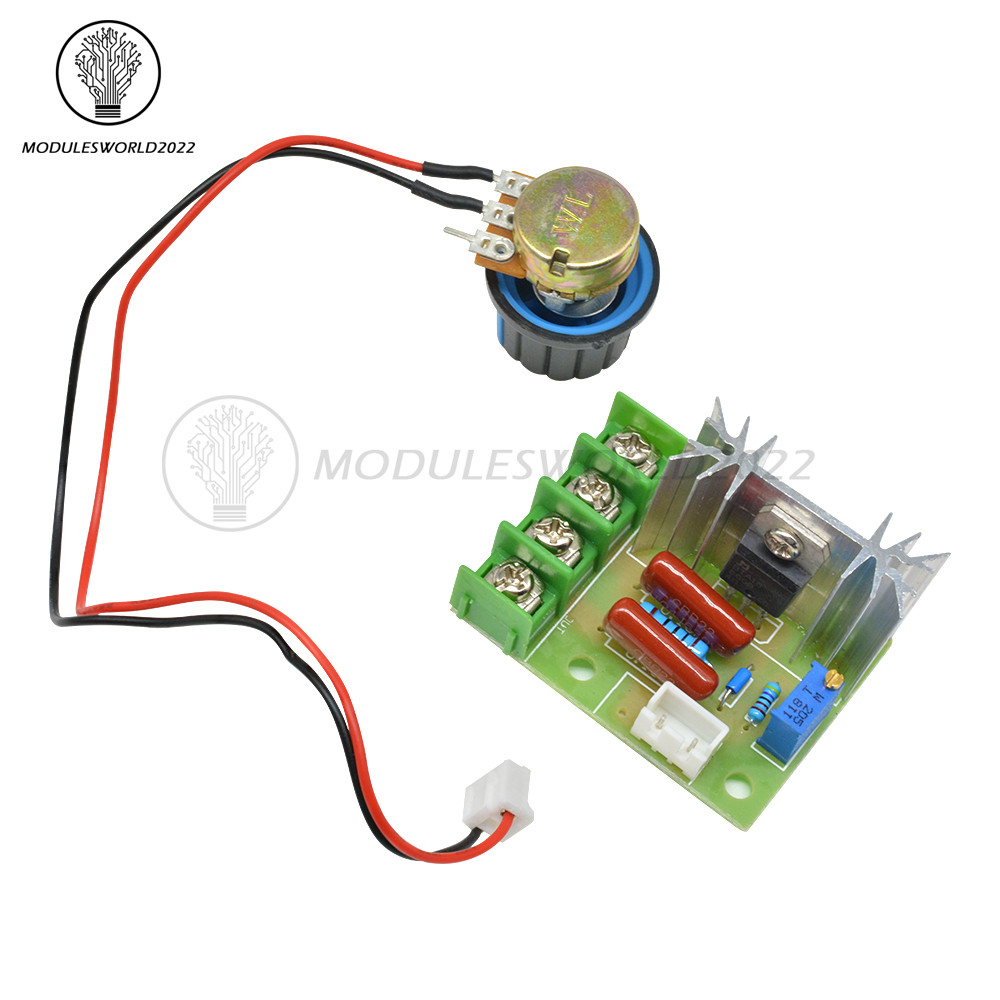 2000W High Power Voltage Regulator Switch Motor Speed Controller Module 50-220V