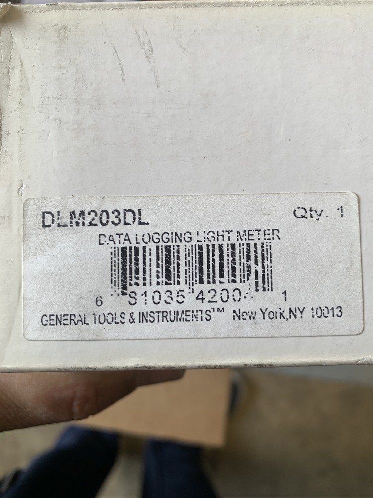 General DLM203DL Data Logging Light Meter - Precision Measurement Tool - NEW