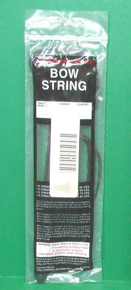 New Papes Professional Grade Compound Bow Replacement String - 25" 14 Strand B50