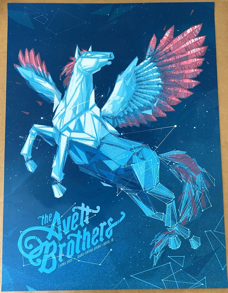 OFFICIAL The Avett Brothers POSTER Boise ID April 3rd 2025 AP S/N #/40 AUTHENTIC