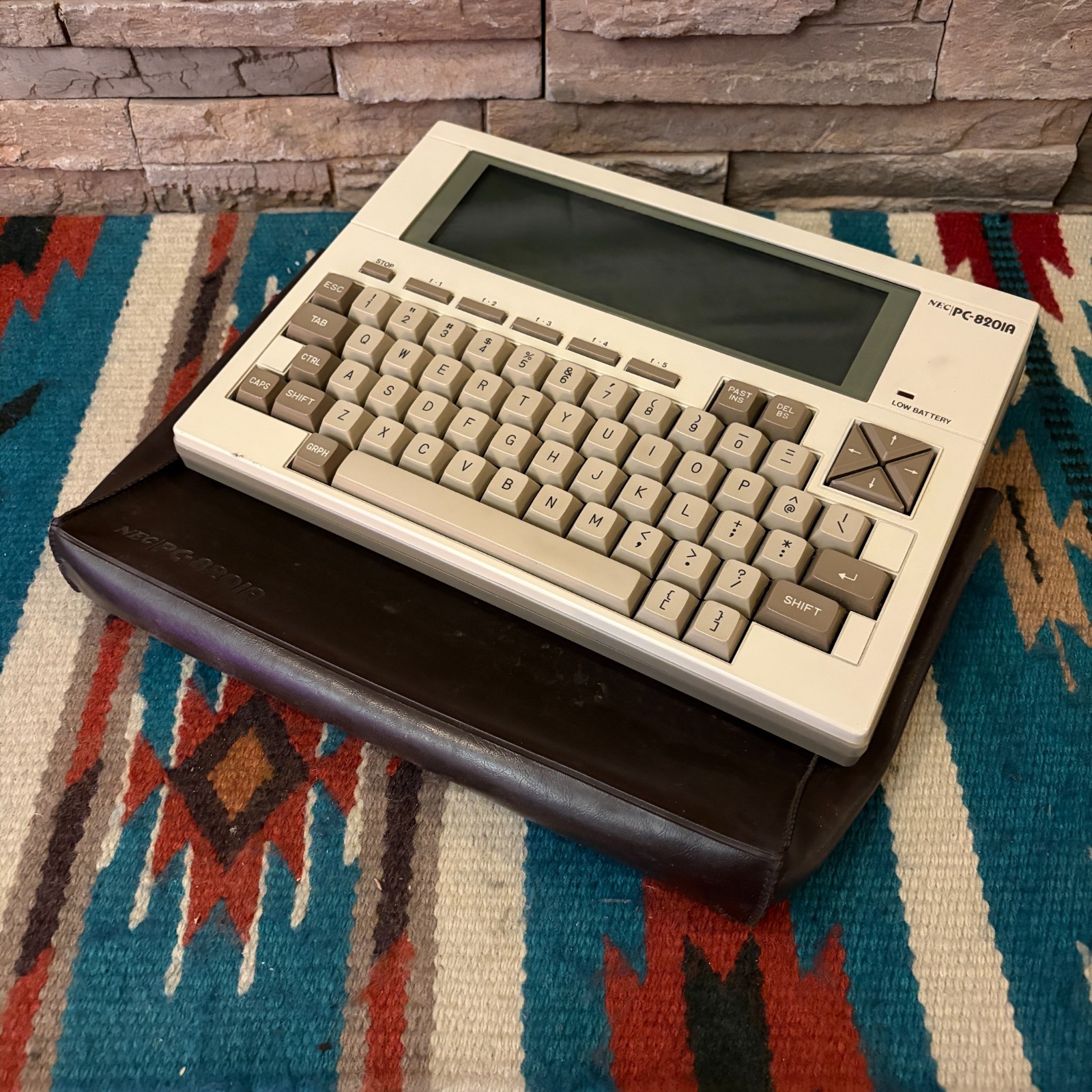 NEC PC-8201A Vintage 1983 Portable Mini Computer w/ Original Bag, For Restore!
