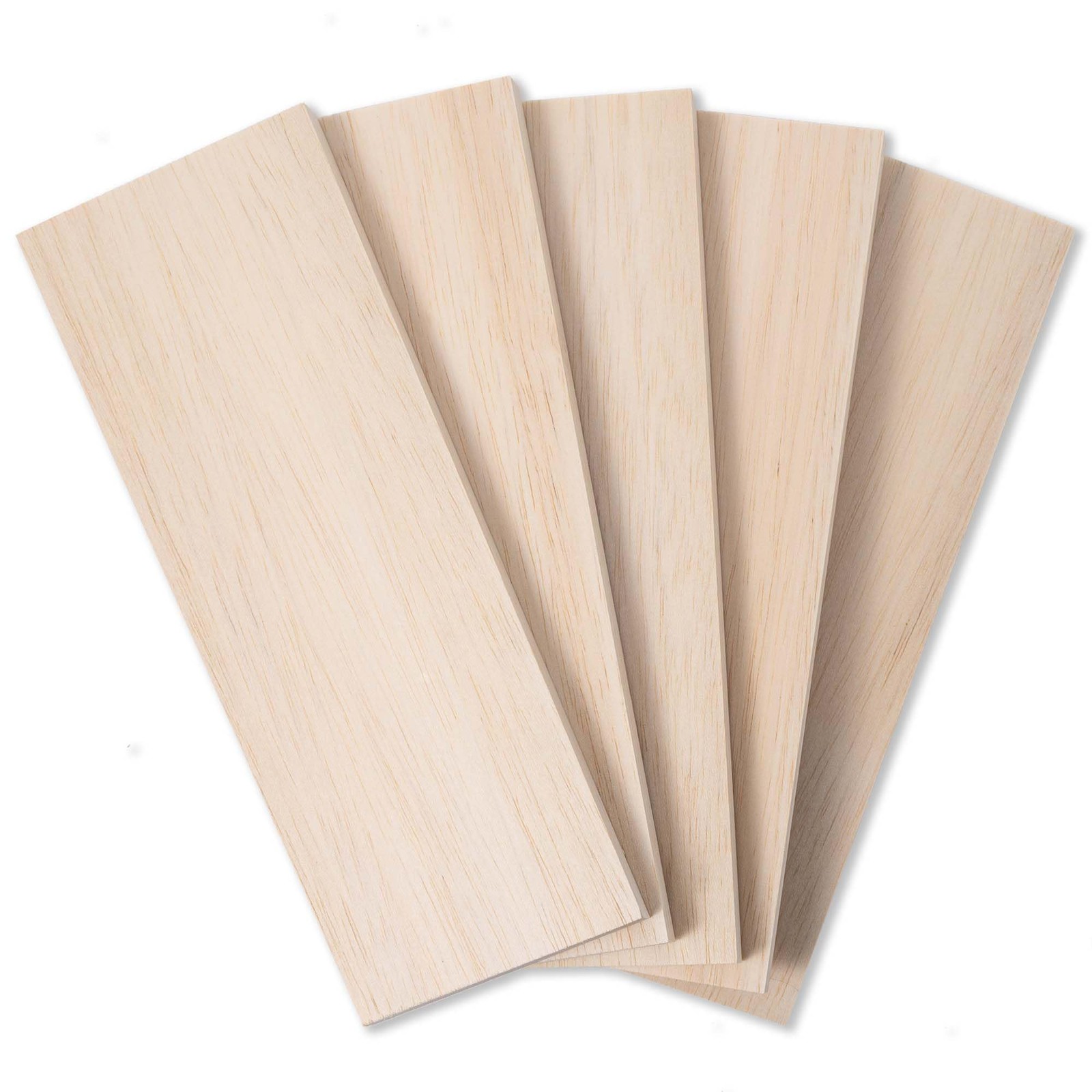 Balsa Wood Sheets 1/2" Inch Thick 12" x 4" Unfinished Wooden Light Brown